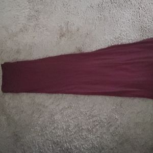 Maroon Maxi Skirt